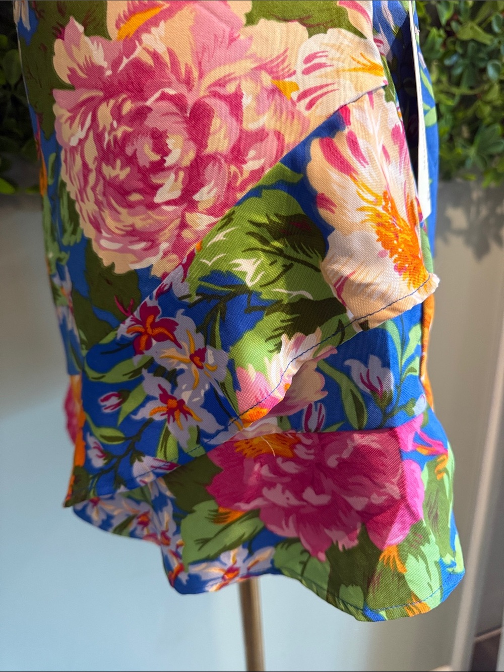 NWT- Floral Tie-Front Crop Top & Skort Set - Picture 8 of 13